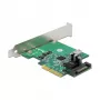 DeLOCK PCI Express x4 -kortti 1 x sisäinen USB 3.2 Gen 2 Key B 20-napainen liitin
