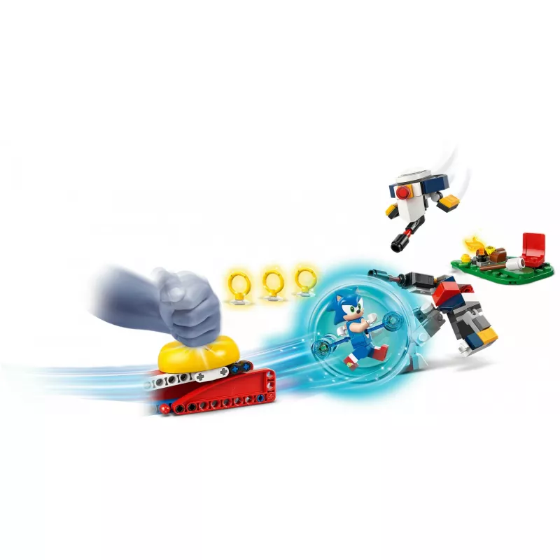Rakennuslelu LEGO Sonic the Hedgehog 77001 Campfire Showdown lelusetti, 177 osaa, 1 minihahmo, ikä 7+