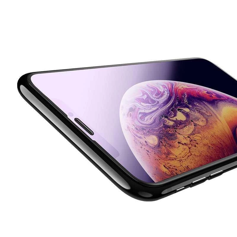 Devia Van Anti-blue Ray -karkaistu lasinen näytönsuojus iPhone XR 6.1 -puhelimelle, musta