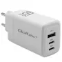 GaN-laturi QOLTEC 51822 65W 2×USB-A 2×USB-C