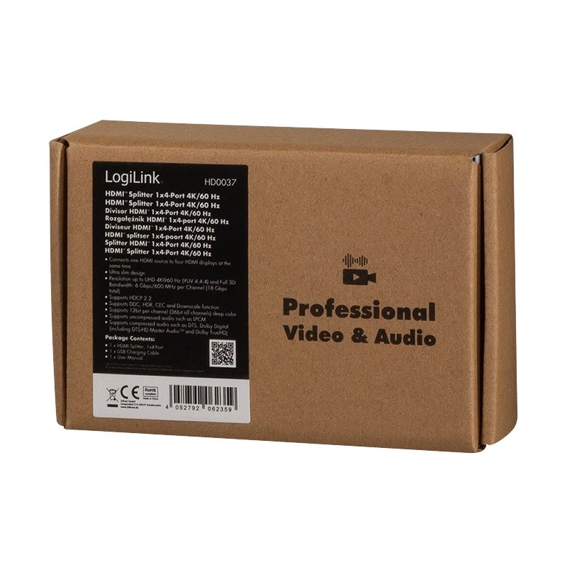 Videosplitter HDMI LogiLink HD0037