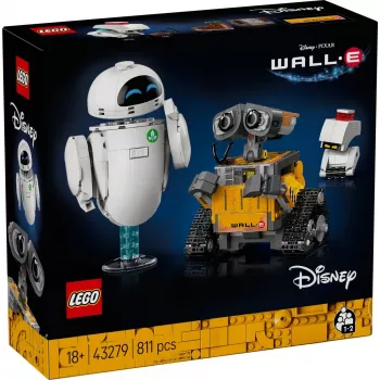 LEGO Disney Pixar 43279 WALL-E ja EVE rakennussarja, 811 osaa, 18+