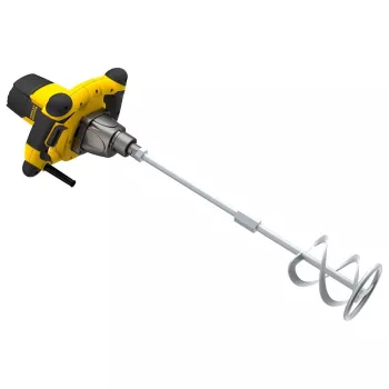 Käsisekoitin STANLEY FME190 — 1600 W, 2-vaihteinen, M14-kara, 4 m kaapeli, 180–750 kierr./min, 80 N·m, 2 ergonomista kahvaa