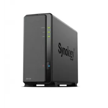 Synology DiskStation DS124 NAS/tallennuspalvelin työpöytä Ethernet LAN musta RTD1619B