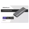 Qoltec kotelo M.2 SATA (NGFF) -SSD-levylle, USB-C