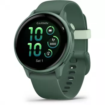 Älykello GARMIN vívoactive 6 – urheilukello, 42 mm alumiini/polymeerikotelo, AMOLED 1,2 tuuman, GPS, 5 ATM, optinen HR, SpO2, 8 GB, vihreä