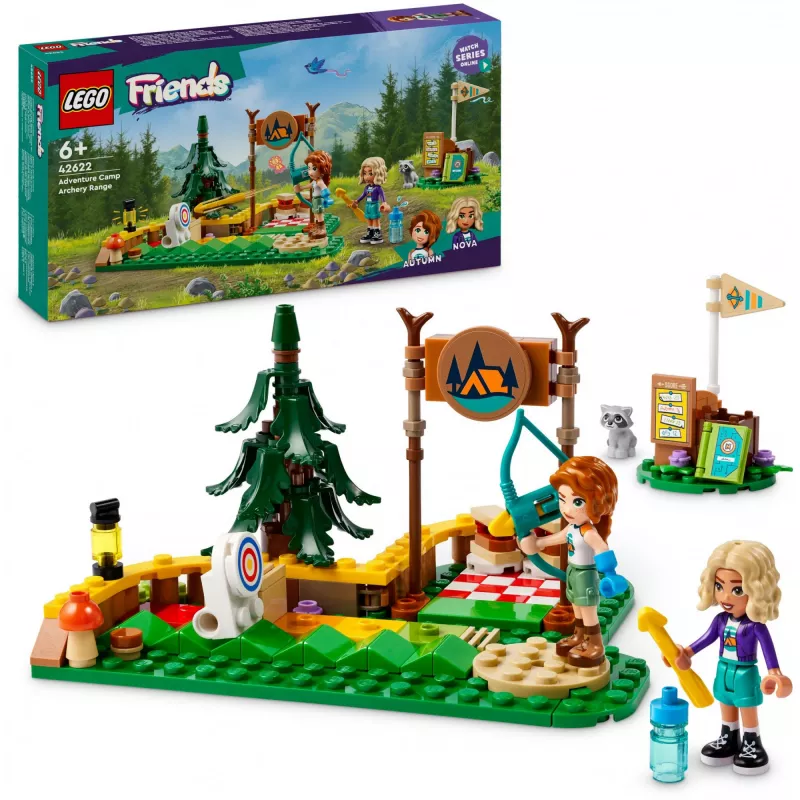 LEGO Friends Jousiammuntaseikkailuleiri 42622 — 157 osaa, 2 minihahmoa, ikä 6+