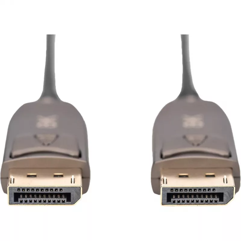 DisplayPort AOC hybridi-kuituoptinen kaapeli, UHD 8K (musta, 30 metriä)