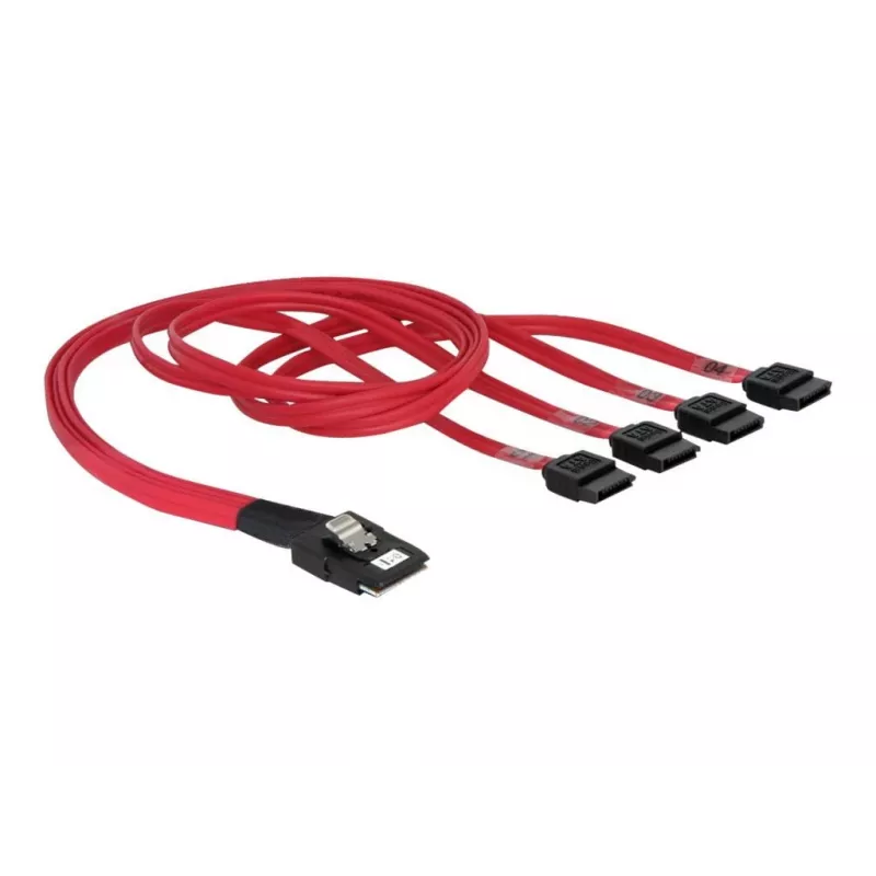 Delock - SATA- / SAS-kaapeli - 4-Lane - SATA (W) - 36 PIN 4iMini MultiLane (M) - 50 cm (83057)