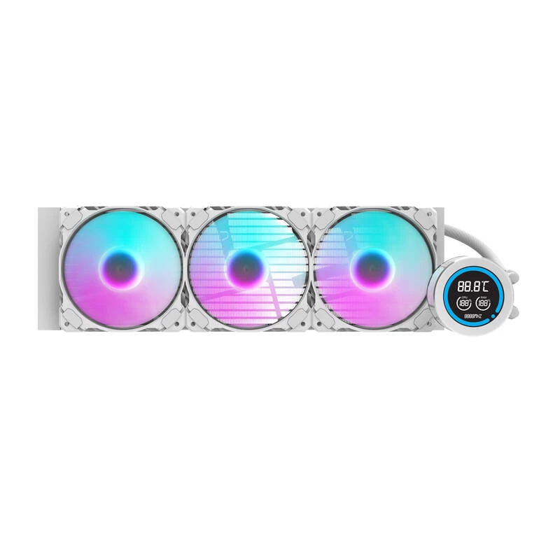 360mm tietokonejäähdytin Darkflash DN-D360 WHITE — 360mm jäähdytysjäähdytin PC-vesijäähdytykseen