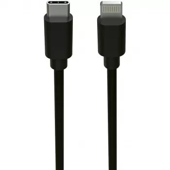 Puhelinkaapeli Ansmann 1700-0106 musta USB C Lightning 0,12 m