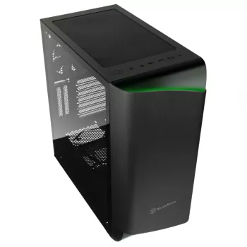 SilverStone Seta A1 Midi-Tower, Tempered Glass - musta