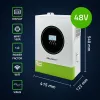 Qoltec hybridi-aurinkoinvertteri off-grid 11000W