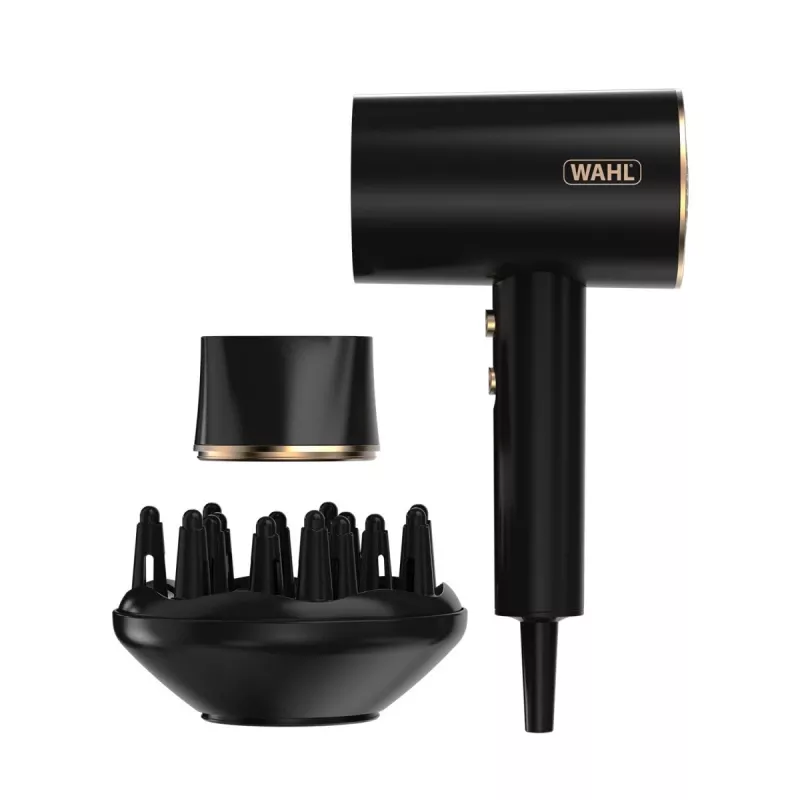 Wahl Ionic Flow hiustenkuivaaja 2100 W musta, kulta