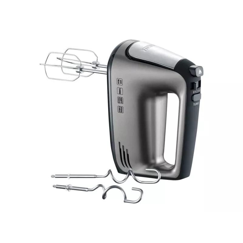 SEVERIN HM 3832 -käsivatkain - 400 W - harmaa-metallinen/musta/ruostumaton teräs