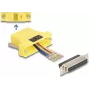 DeLOCK D-Sub 25-napainen naaras - RJ45 naaras asennussarja keltainen VGA RJ-45