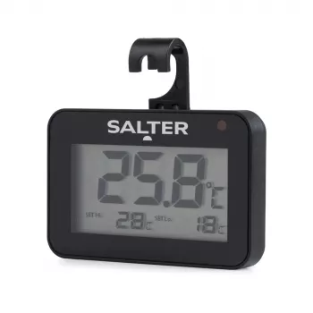 Digitaalinen jääkaappilämpömittari Salter SA00574BFEU12 LCD-näytöllä, lämpötila-alue -20–50 °C
