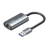 USB–Gigabit Ethernet -sovitin Vention CEZ – langallinen USB-isäntäliitäntä, 1000 Mbit/s, harmaa