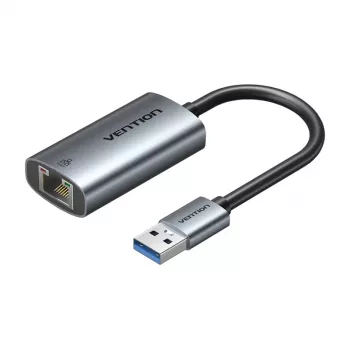 USB–Gigabit Ethernet -sovitin Vention CEZ – langallinen USB-isäntäliitäntä, 1000 Mbit/s, harmaa
