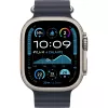 APPLE Watch Ultra 2 GPS + Cellular 49 mm Natural Titanium -kotelo ja Navy Ocean Band