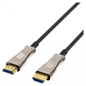 EFB Elektronik HDMI-kuituoptinen kaapeli AOC Active 4K60Hz musta - Digitaalinen/näyttö/video - 50 m (HDMI-20-00010)