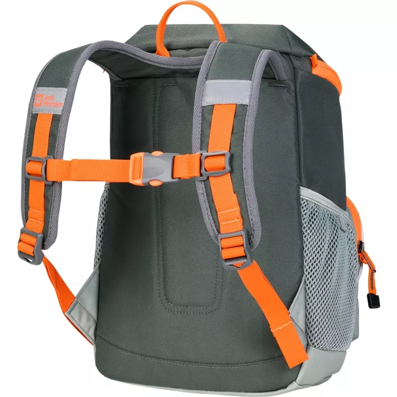 Jack Wolfskin Erlebnis Pack reppu - vihreä/oranssi, 11 l