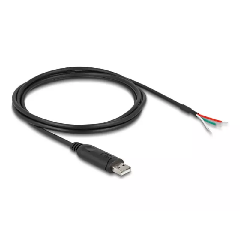DELOCK adapterikaapeli USB 2.0 Type-A sarjaporttiin RS-485 2 m musta