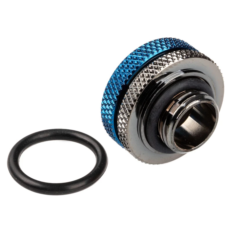 Bitspower Multi-Link -adapteri G1/4 tuuman ulkokierre 16 mm AD hardtube-suoraliitin, kiiltävä musta