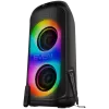 Kaiutin SVEN PS-1050, musta (200W, TWS, Bluetooth, FM, USB, microSD, LED-näyttö, 7200mAh)