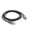 Lanberg CA-DPHD-20CU-0018-BK videokaapeliadapteri 1,8 m DisplayPort HDMI Type-A (standardi) musta, hopea