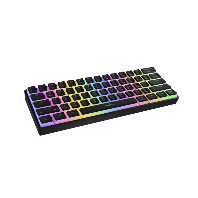 Gaming-näppäimistö genesis THOR 660 G2 — langaton (2,4 GHz, Bluetooth) ja johdollinen, kompakti asettelu