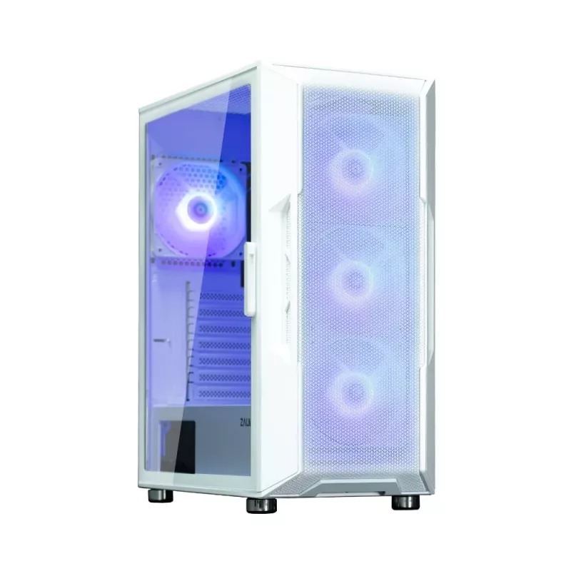 Zalman I3 NEO ARGB WHITE tietokonekotelo Midi Tower