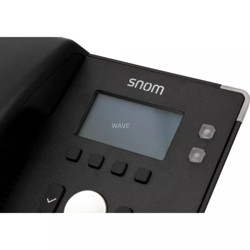 snom D120 - VoIP-puhelin - kolmen osapuolen neuvottelu - SIP - 2 kaapelia - musta (4361)