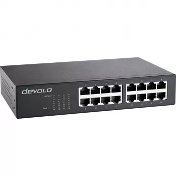 Ethernet-kytkin Devolo 16-porttinen 16× Gigabit Ethernet