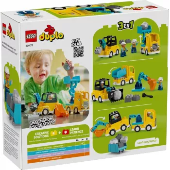 LEGO DUPLO 10475 3-in-1 Rakennustyömaan ajoneuvot