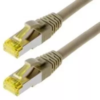 Helos - patch-kaapeli - RJ-45 (M) - RJ-45 (M) - 5 m - SFTP-kaapeli (PIMF) - CAT 6a - harmaa