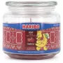 Vahakynttilä Haribo A2203 — pyöreä, omena-kanelituoksu, punainen, 100 mm korkeus, 100 mm halkaisija, 300 g, lasipurkki