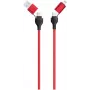 USB-kaapeli 2GO 797370 1,2 m USB A/USB C USB C/Lightning musta punainen