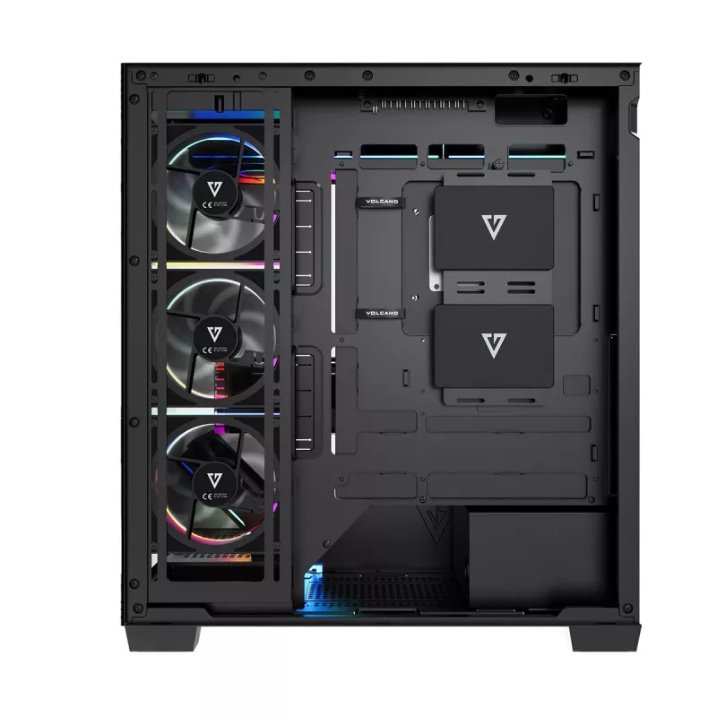Modecom Volcano Stellar Plus ARGB Midi 8F musta