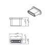 Liitinsuojus DeLOCK 64014 USB Type-C musta 10 kpl