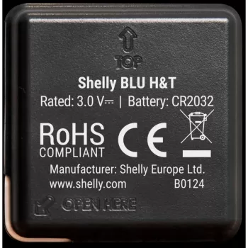 Shelly BLU H&T lämpötila- ja kosteusanturi (musta)