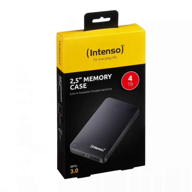 Intenso 4 TB Memory Case ulkoinen kiintolevy, 2,5 inch, USB 3.0, musta