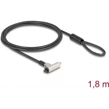Kaapelilukko Navilock 20931 musta hopea 1,8 m 4,5 mm
