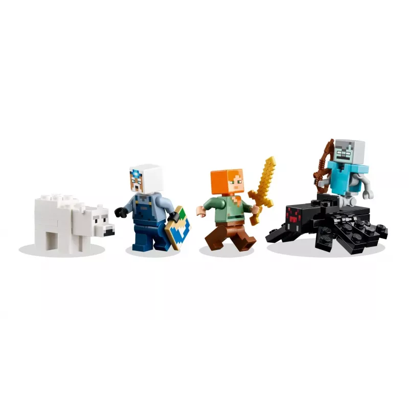Rakennuslelu LEGO Minecraft The Pickaxe Mine sarja 21277 – 530 osaa, 3 minihahmoa, ikä 8+