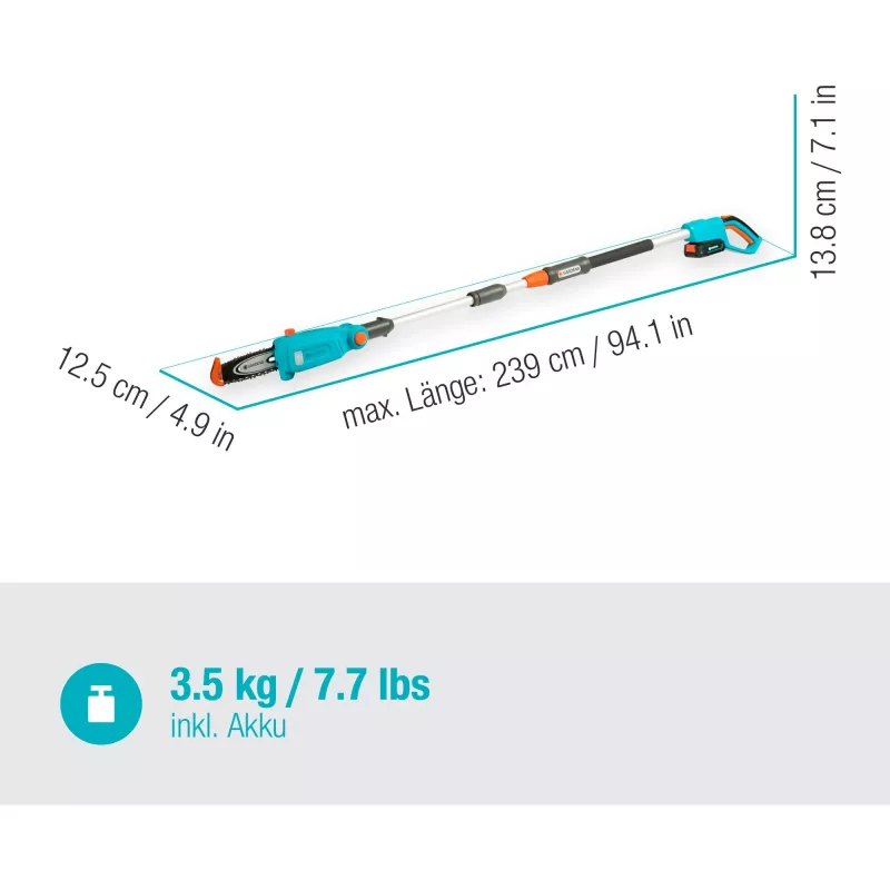 Gardena TCS 20 / 18V P4A 5 cm litium-ioni musta sininen oranssi