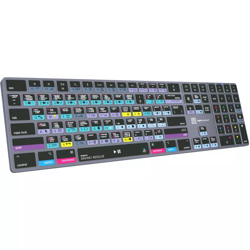 Logickeyboard LKB-RESB-TM-UK Office Bluetooth QWERTY -näppäimistö harmaa titanium