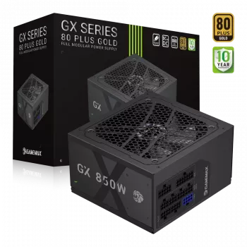 Gamemax virtalähde, 80 PLUS, Gold | GX 850GF | 850 W