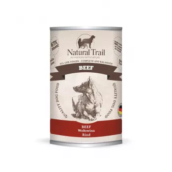 NATURAL TRAIL nauta - märkäruoka koirille - 400 g