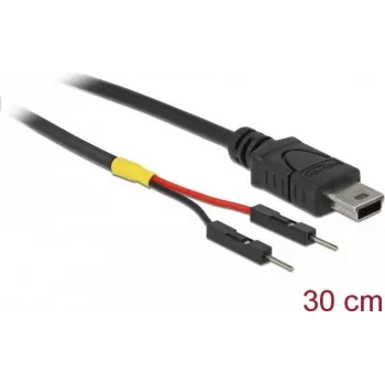 USB-kaapeli DeLOCK 85414 Mini-USB B 0,3 m musta