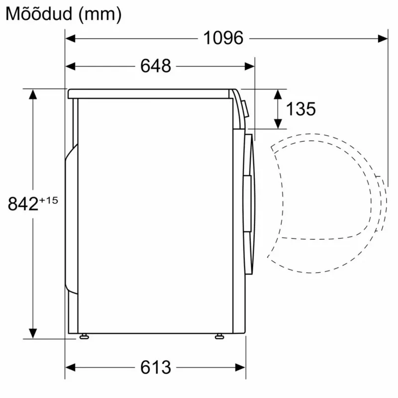 Bosch WQG2320LSN lämpöpumppukuivausrumpu 8 kg valkoinen